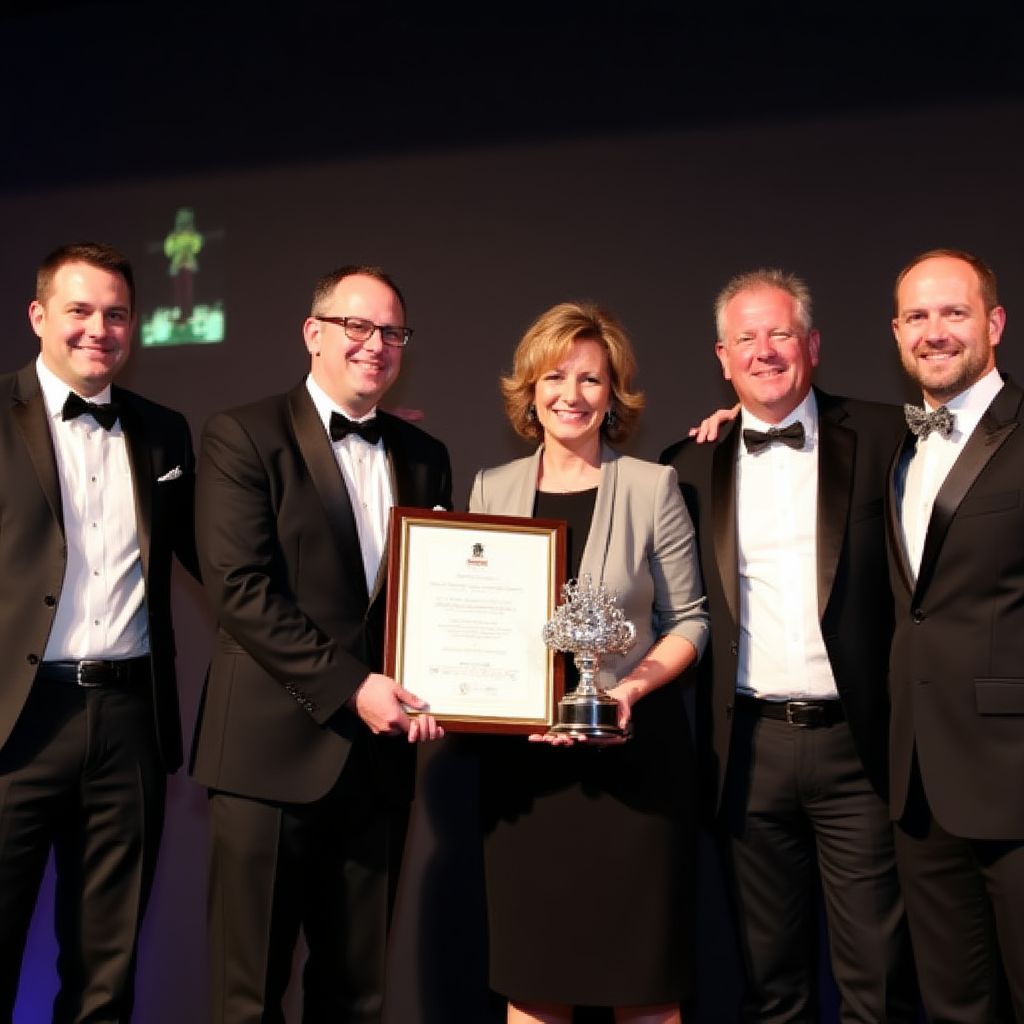 Award ceremony for wine education excellence